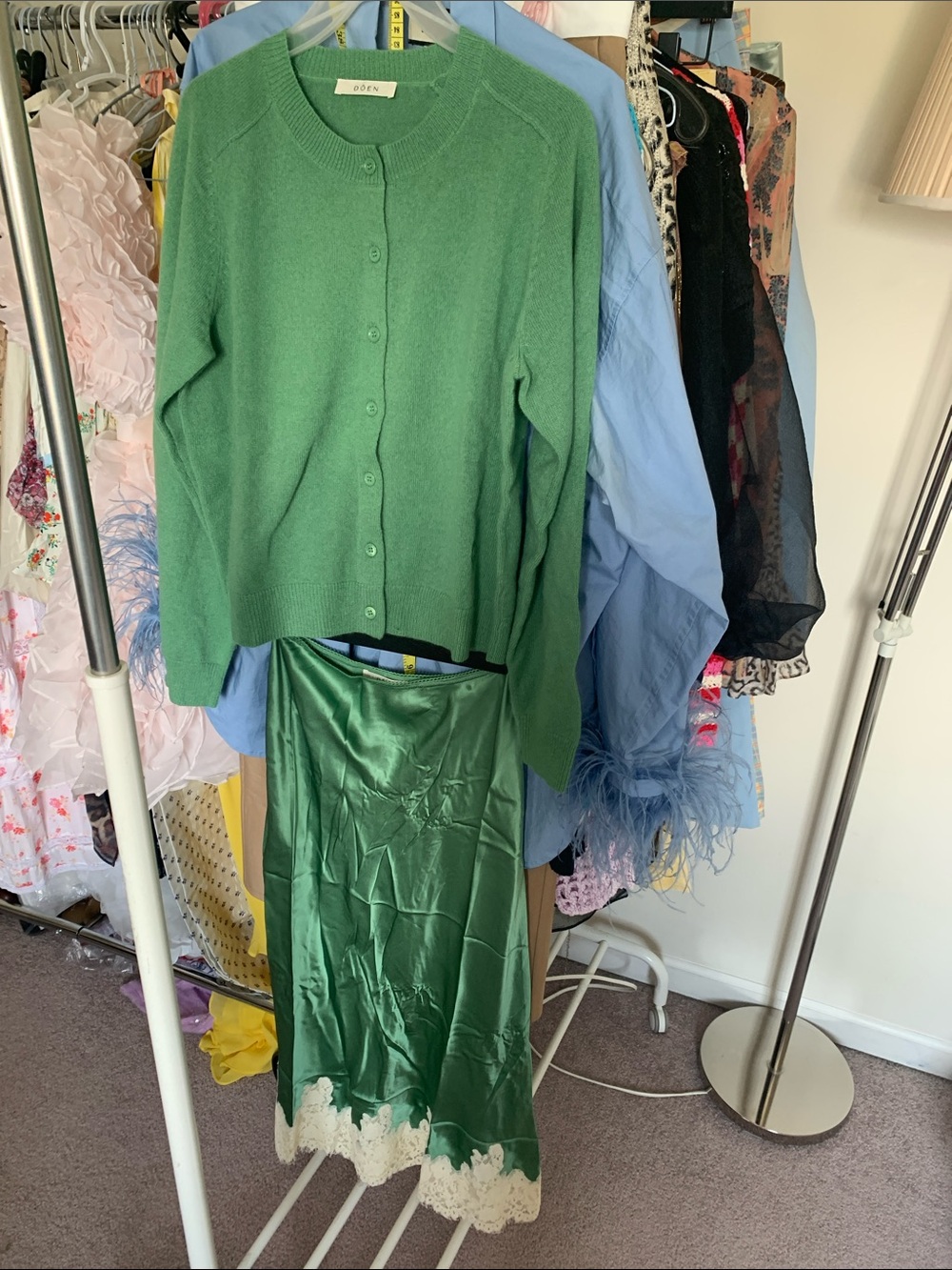NWOT Doen Claudine Cardigan and Elowena Skirt